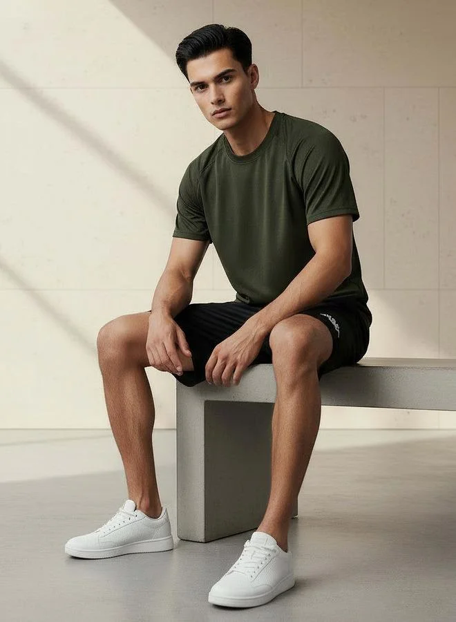 سبلاش فيڤ Men Regular Fit Crew Neck Short Sleeve T-shirt